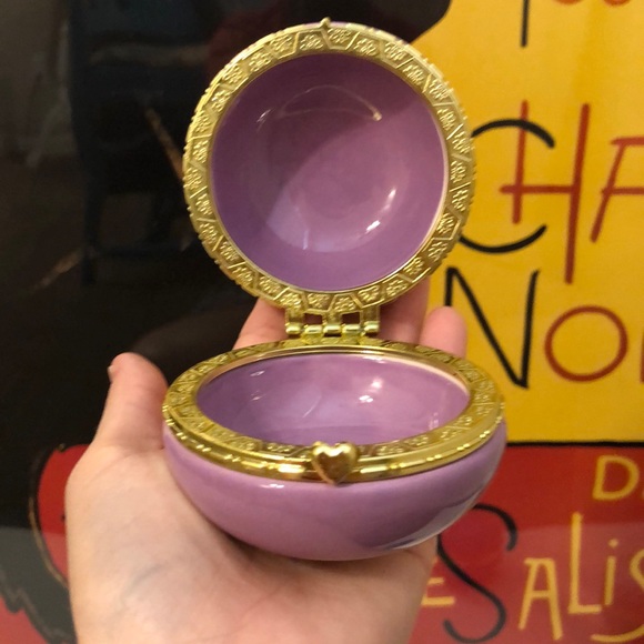 French Macaron Pastel Glass Hinged Trinket Boxes - Picture 7 of 12